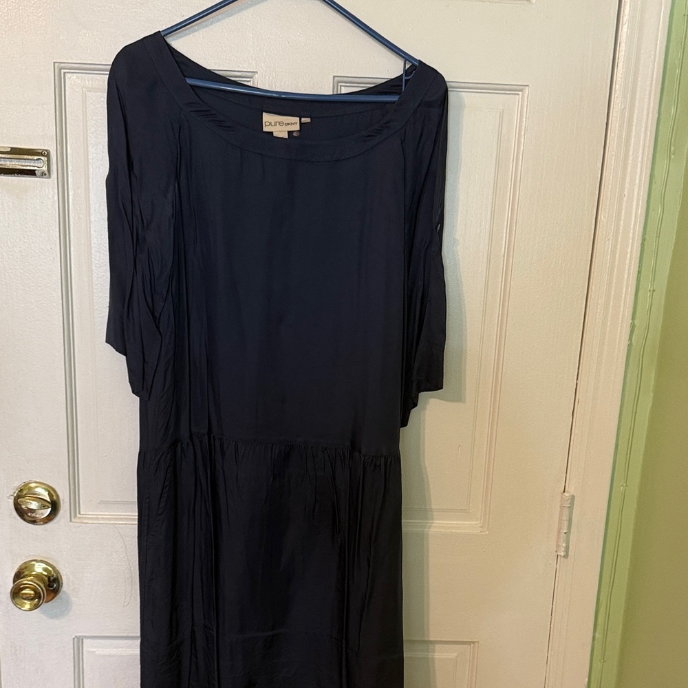 Pure DKNY Navy Long Sleeve Dress
